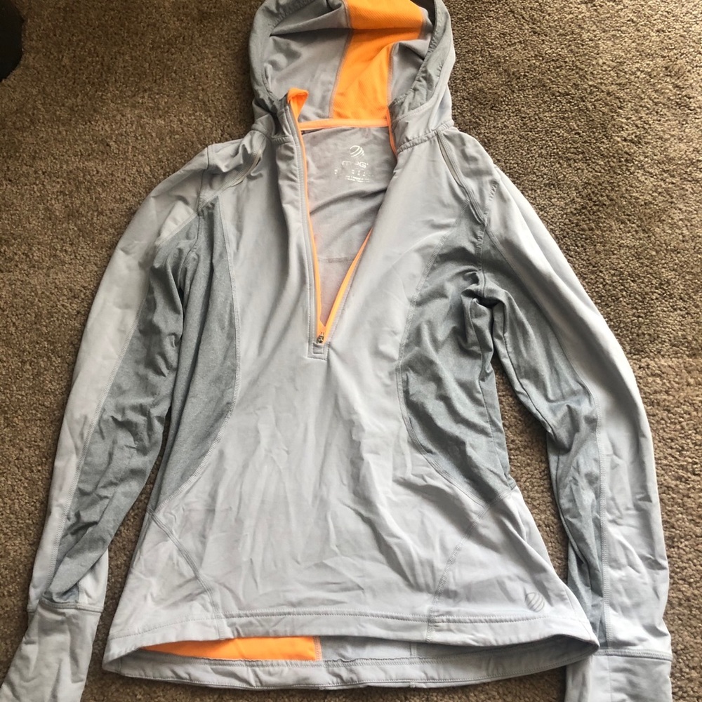 Grey quarter zip
